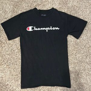 Men’s Small Black Champion Tee